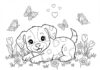 Cute Puppies Coloring Pages: Adorable Designs for Kids