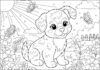 Cute Puppy Dog Coloring Pages: Fun and Adorable Printables for Kids