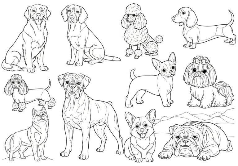 Explore the World of Dog Breed Coloring Pages Explore the World of Dog Breed Coloring Pages