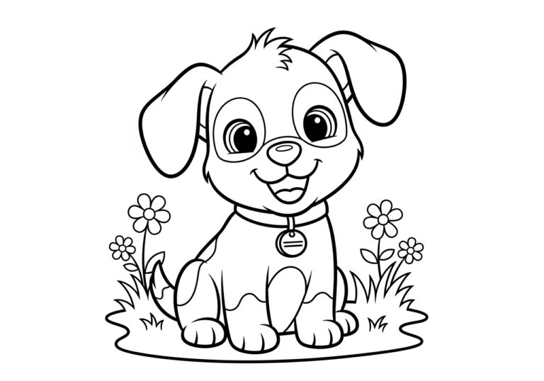 Dog Coloring Pages Easy: Fun & Simple Designs for Kids