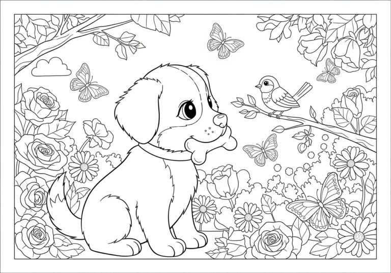 Fun and Engaging Dog Colouring Ins for Kids