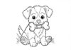 Dog Drawing Printable: Fun Coloring Page for Kids
