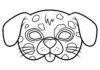 Dog Mask Coloring Page