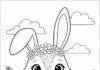 Easy Bunny Coloring Page