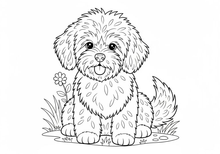 Fluffy Dog Coloring Pages – Perfect Fun for Kids Fluffy Dog Coloring Pages – Perfect Fun for Kids