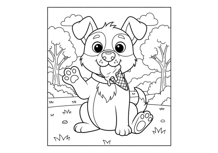 Funny Dog Coloring Pages: Bring Laughter to Art Time