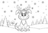 Grinch Dog Coloring Page for Kids