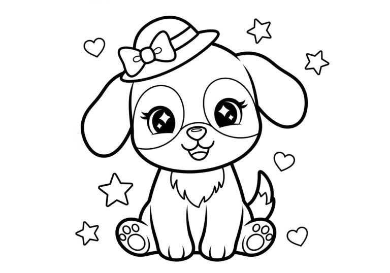 Kawaii Puppy Coloring Pages: Adorable Fun for Kids! Kawaii Puppy Coloring Pages: Adorable Fun for Kids!