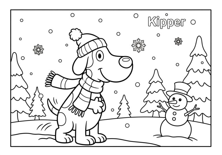 Kipper the Dog Coloring Pages: Fun and Free Printables