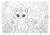 Kitty Corn Coloring Page