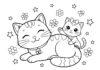 Little Cat Coloring Page to Print Out and Color