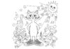 Pete the Cat I Love My White Shoes Coloring Page