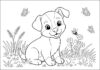 Picture of a Puppy to Colour
