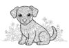 Printable Puppy Mandala Coloring Pages for Kids and Adults