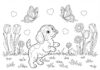 Fun and Adorable Puppy Pics to Color