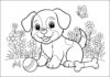Adorable Puppy Pictures to Print Out for Coloring Fun