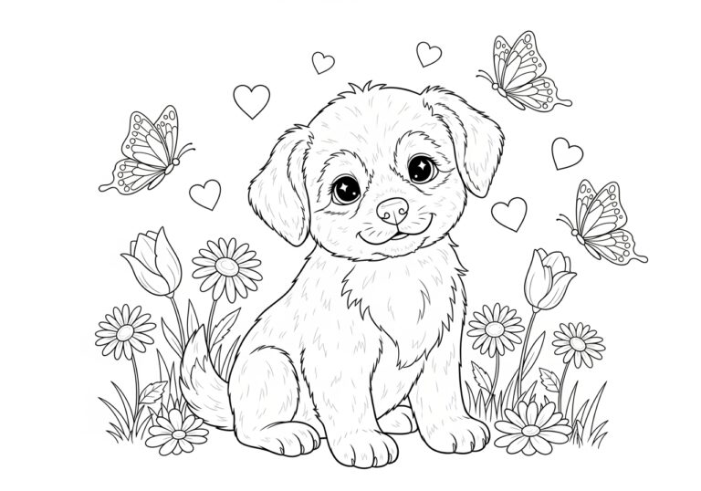 Puppy Printing Pages: Fun and Free Coloring Sheets