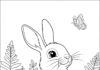 Rabbit Image to Print Out and Color