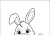 Rabbit with Carrot Coloring Page to Print Out and Color