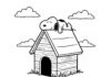 Snoopy Dog House Coloring Page
