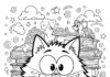 Splat the Cat Coloring Page to Print Out and Color