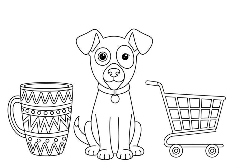 Fun and Free Target Dog Coloring Page Fun and Free Target Dog Coloring Page