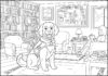 Therapy Dog Coloring Pages for Kids