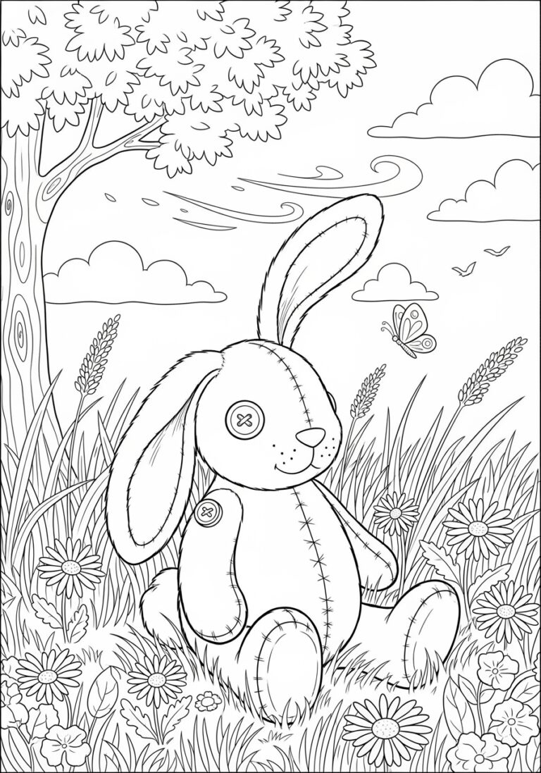 Velveteen Rabbit Coloring Page to Print Out and Color