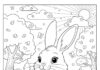 White Rabbit Coloring Page to Print Out and Color