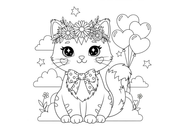 Kitty Image to Print Out and Color Kitty Image to Print Out and Color