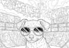 Cool Dog Coloring Pages for Kids and Adults