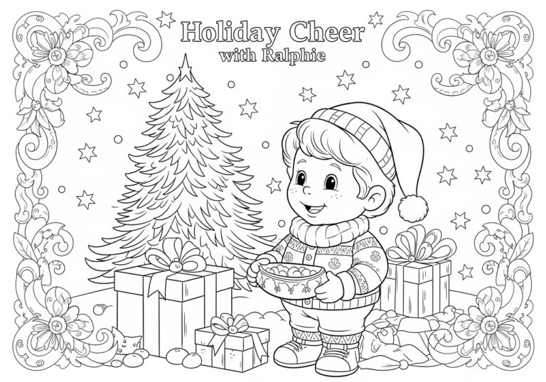 A Christmas Story Movie Coloring Page