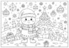 A4 Christmas Colouring Sheet