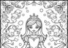 Adult Princess Coloring Page