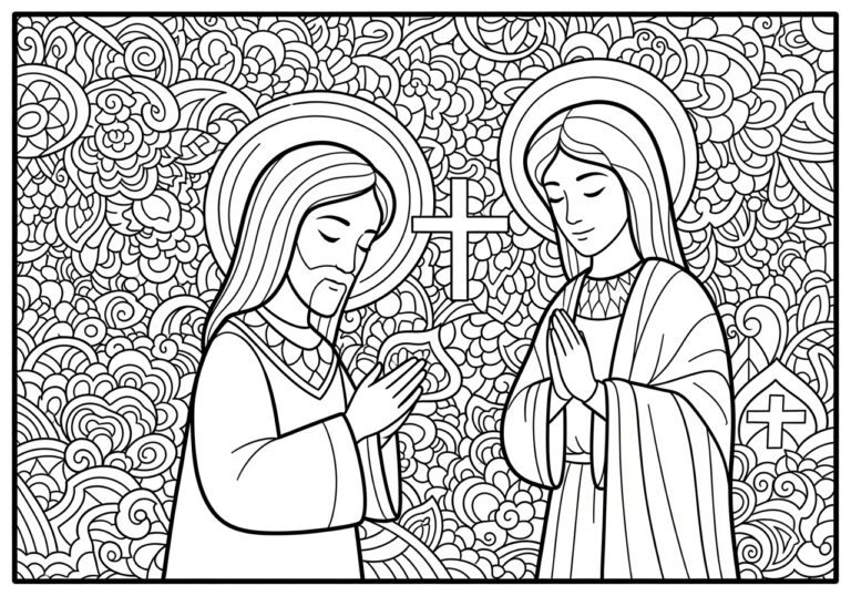 Advent Coloring Page Catholic Advent Coloring Page Catholic
