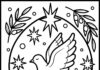 Advent Peace Coloring Page