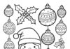 Aesthetic Christmas Coloring Page