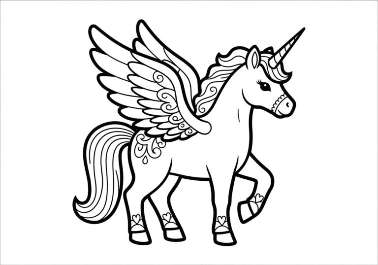 Alicorn Color Page Alicorn Color Page