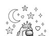 Among Us Princess Coloring Page