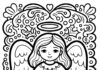 Angel Christmas Coloring Page