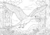 Archaeopteryx Picture to Print Out and Color