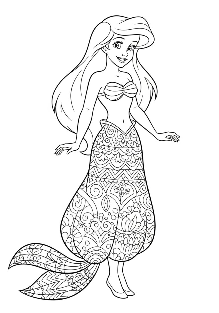 Ariel Disney Coloring Page Ariel Disney Coloring Page