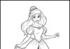 Ariel Dress Coloring Page