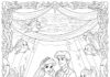 Ariel Wedding Coloring Page