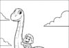 Arlo Dinosaur Coloring Page to Print Out and Color