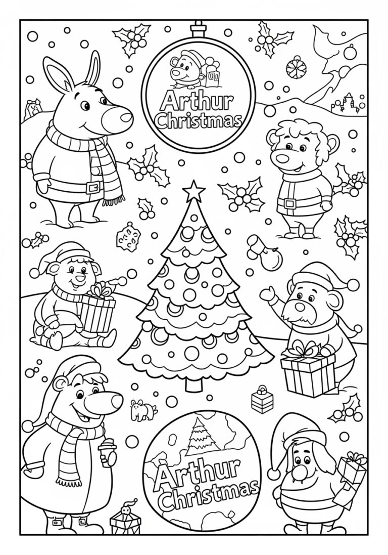 Arthur Christmas Coloring Page