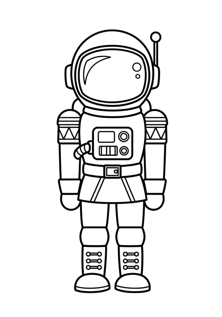 Astronaut Nutcracker Coloring Page Astronaut Nutcracker Coloring Page