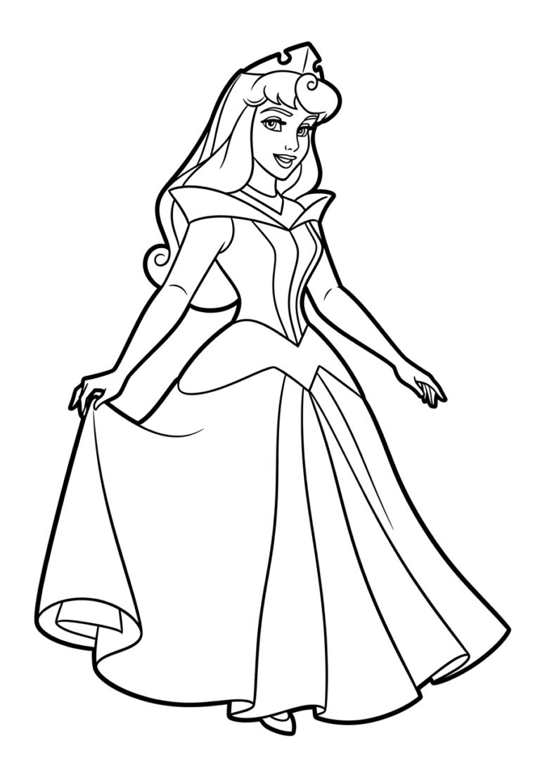 Aurora Sleeping Beauty Coloring Page Aurora Sleeping Beauty Coloring Page
