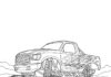 Avenger Monster Truck Coloring Page