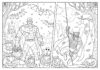 Avengers Halloween Coloring Page